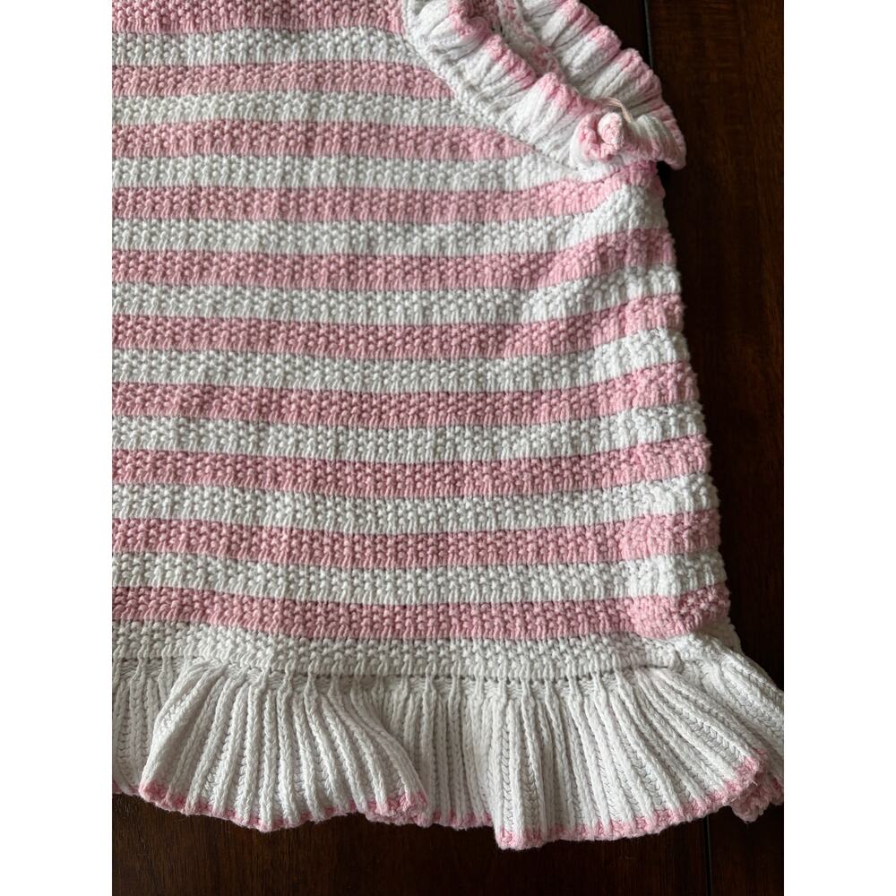 Crown & Ivy Pink and White Knitted Women's Top Size Large - Picture 6 of 6